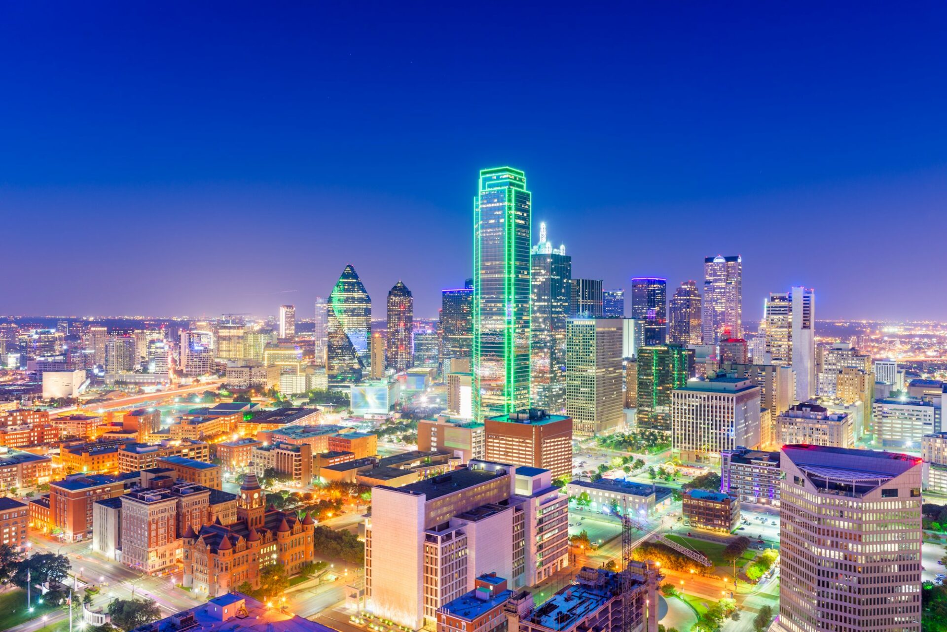 Dallas skyline representing Texas Digital Marketing, showcasing our services in the Dallas area.